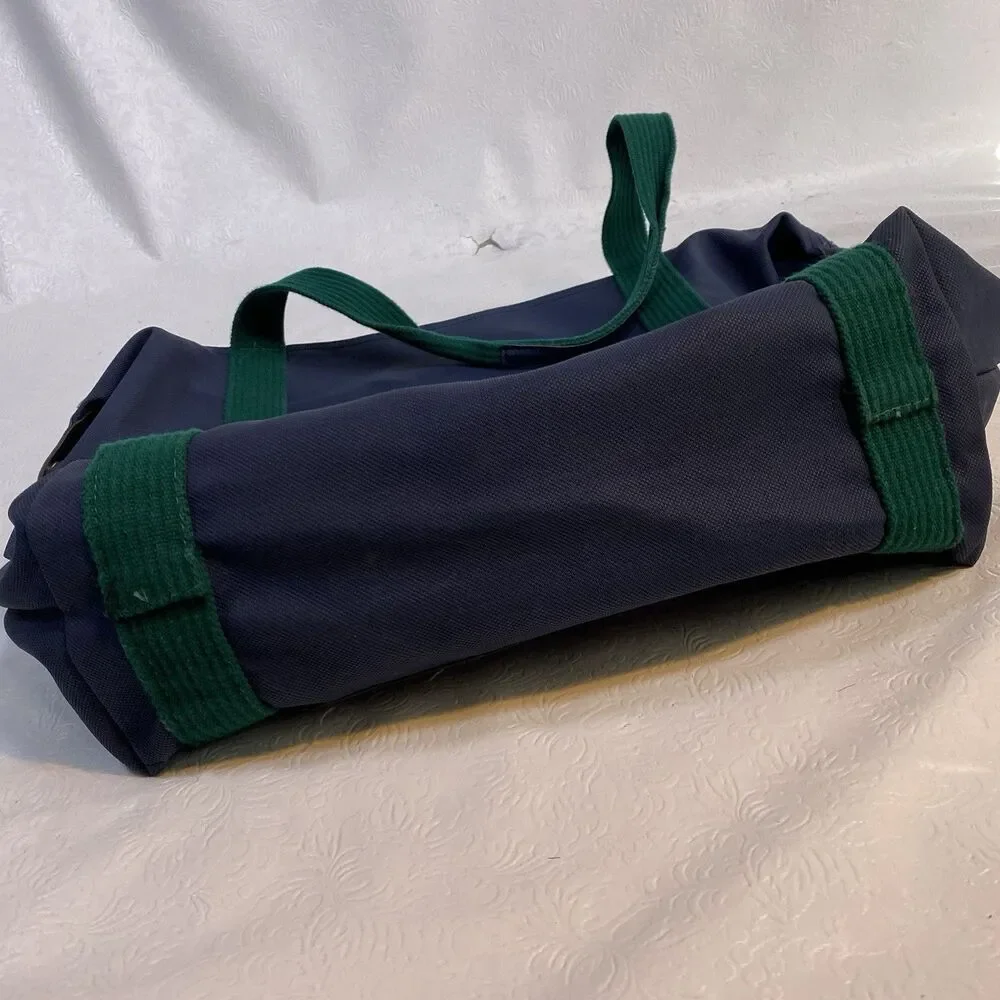 Vintage Lacoste Navy Blue Canvas Tote Bag